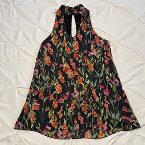 Olivaceous Multicolor Floral Dress